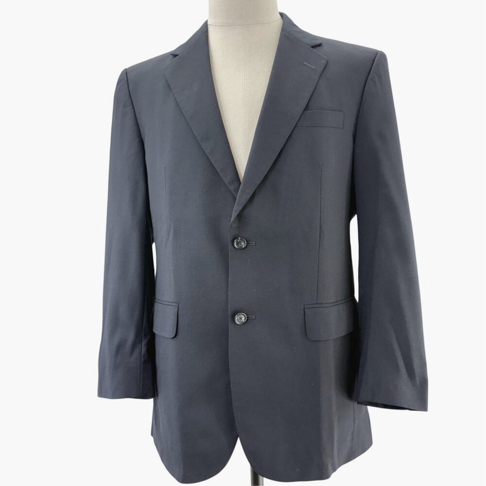 Jos A Bank Men's 40R Black Wool Blazer Sport Coat 2 Button Classic Fit